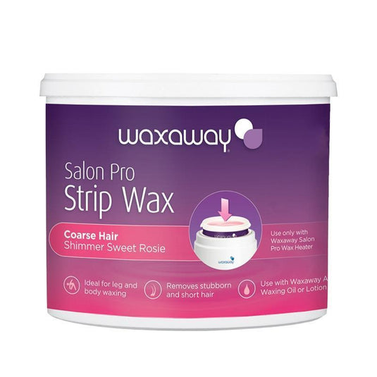 Waxaway Salon Pro Shimmer Sweet Rosie Strip Wax 400g