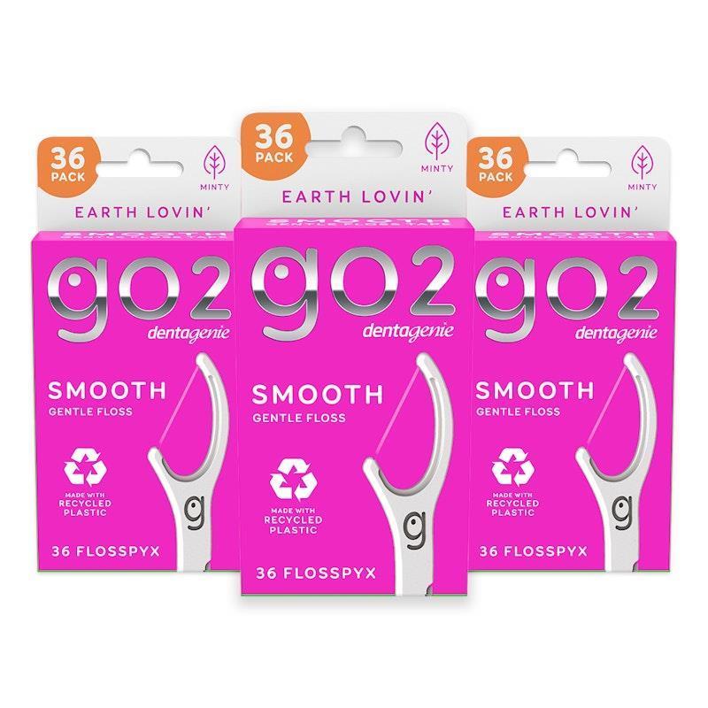 Load image into Gallery viewer, Dentagenie NEW Smooth Flosspyx 36pk x 3 Multipack
