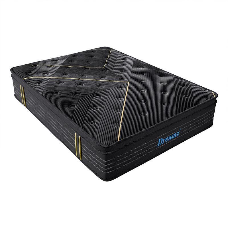 Load image into Gallery viewer, DreamZ Spring Mattress Bamboo Euro Top Bed Pocket HD Egg Foam 35cm King Single Size
