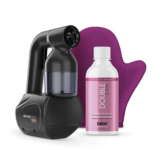 MineTan Bronze Babe Home Spray Tan Kit Black