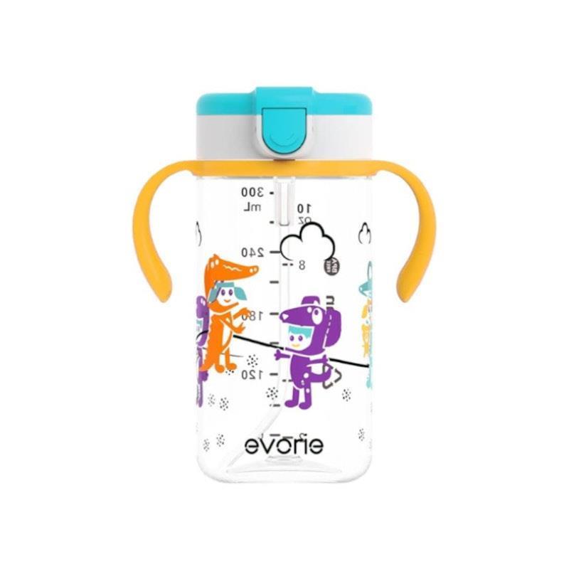 Load image into Gallery viewer, Evorie Tritan Kids Straw Water Bottle Mug 300mL, Imaginations OB 1Unit
