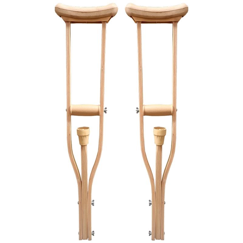 Load image into Gallery viewer, Livingstone Underarm Crutches Small Wood Adjustable 89-107cm 1Pair
