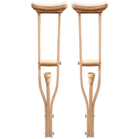 Livingstone Underarm Crutches Small Wood Adjustable 89-107cm 1Pair