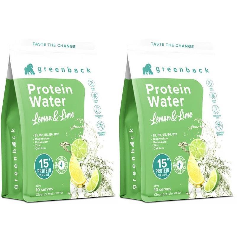 Load image into Gallery viewer, Greenback Protein Water Lemon &amp; Lime 2Pack
