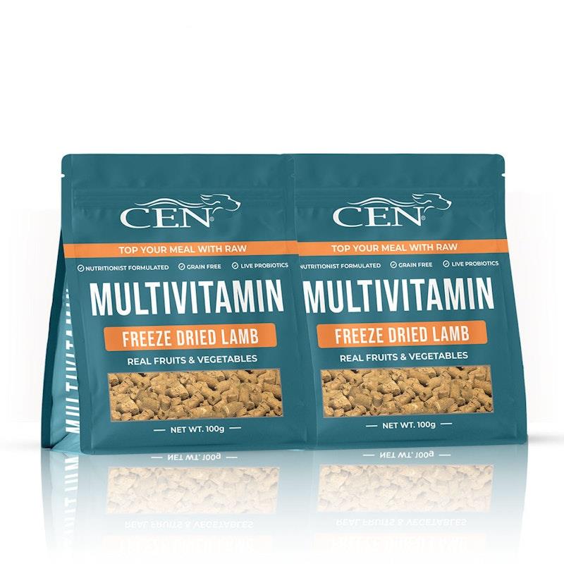 Load image into Gallery viewer, CEN Dog Multivitamin Chews Freeze Dried Lamb 100g 2Pack

