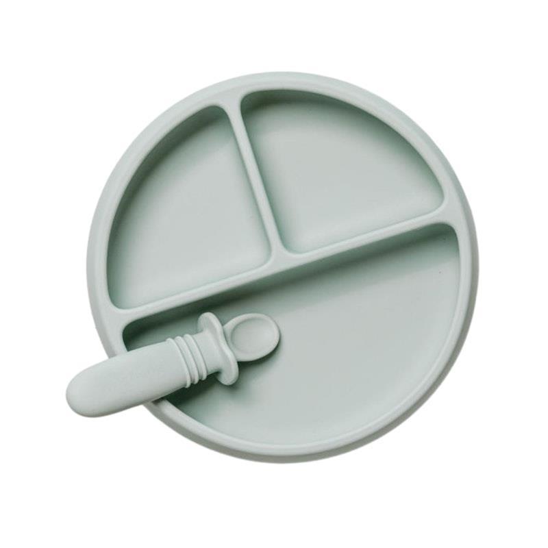 Load image into Gallery viewer, Starting Solids Australia Suckie Scoop Divided Plate Meringue
