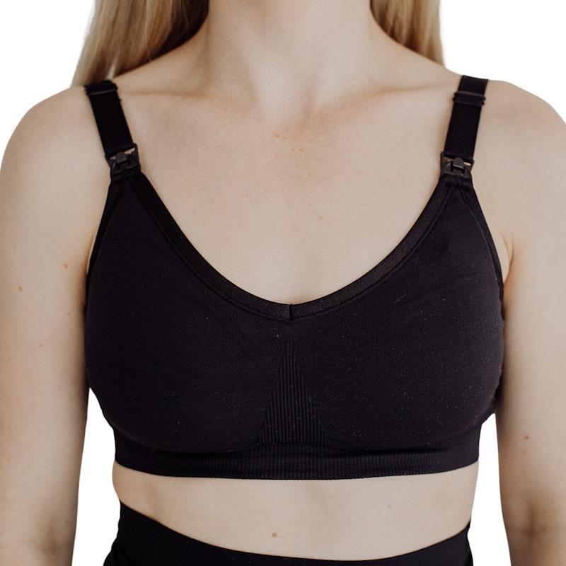 Load image into Gallery viewer, Bubba Bump Maternity/Nursing Bra Black XL
