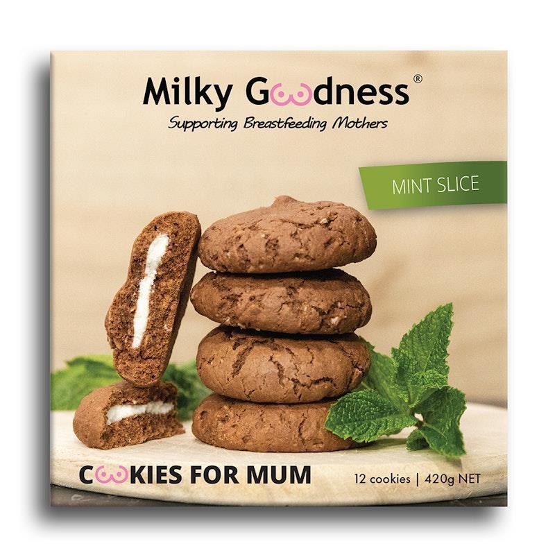 Load image into Gallery viewer, Milky Goodness Mint Slice Lactation Cookies 12Pack
