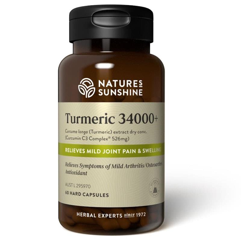 Load image into Gallery viewer, Nature's Sunshine Turmeric 34000+, 60 Capsules 1unit
