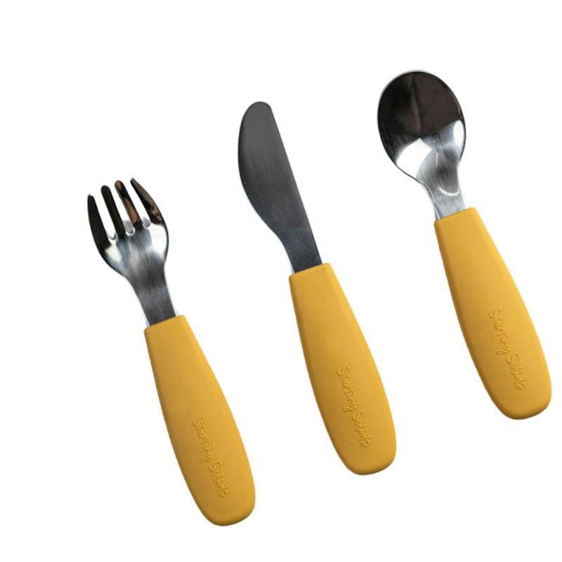 Load image into Gallery viewer, Starting Solids Australia Big Kid Silvie Set Mustard

