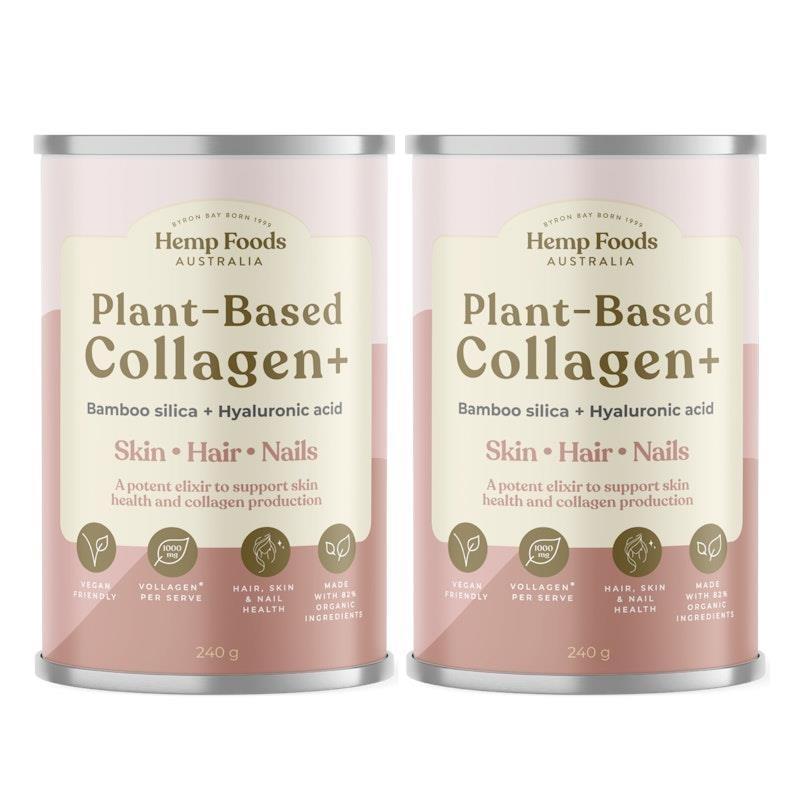 Load image into Gallery viewer, Hemp Foods Australia Plant-Based Collagen+ 240g Twin Pack
