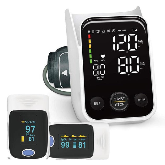 MedeScan Blood Pressure Advanced Monitoring Kit Smart BP Monitor + Oximeter Bundle