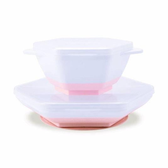 Tiny Twinkle "Grow with Me" Feeding Set Rose
