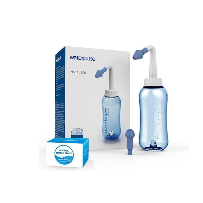 Load image into Gallery viewer, Waterpulse Sinus Rinse Neti Pot Kit with 30 Washing Salt Pack Bundle
