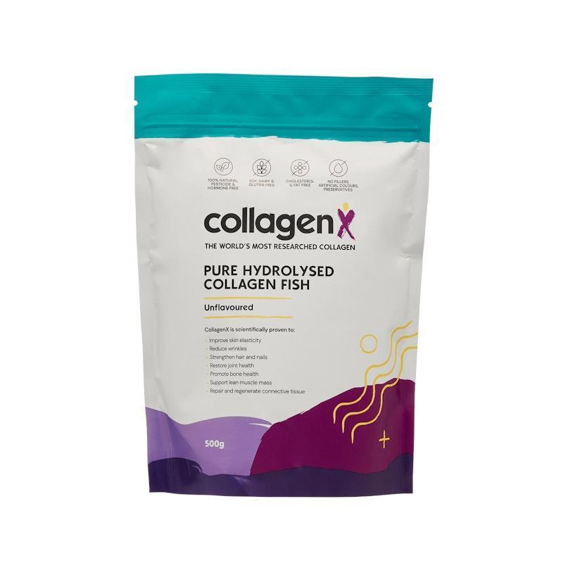 Load image into Gallery viewer, CollagenX Pure Hydrolysed Fish Collagen Peptide Powder 500g
