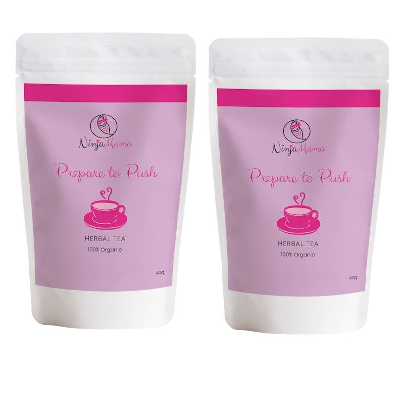 Load image into Gallery viewer, Ninja Mama Prepare to Push Loose Leaf Raspberry Leaf Tea 40g Twin Pack
