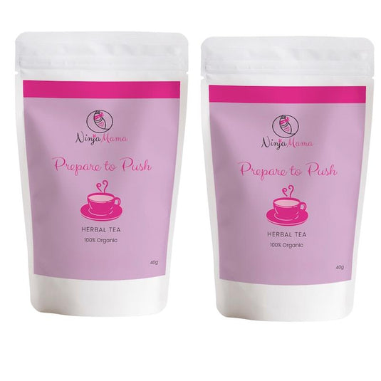 Ninja Mama Prepare to Push Loose Leaf Raspberry Leaf Tea 40g Twin Pack