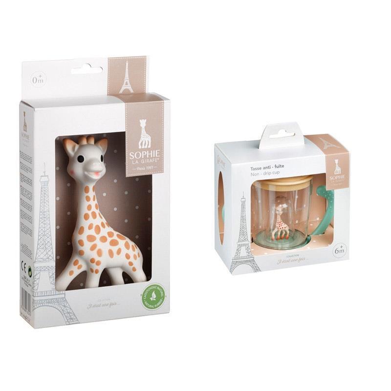 Load image into Gallery viewer, Sophie la girafe and Non Spill Cup Bundle Gift Set
