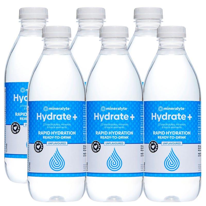 Load image into Gallery viewer, Mineralyte Hydrate+ Ready to Drink Unflavoured 1L 6Pack
