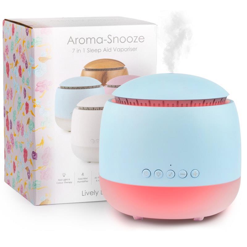 Load image into Gallery viewer, Lively Living Aroma-Snooze 7 in 1 Sleep Aid Humidifier Blue
