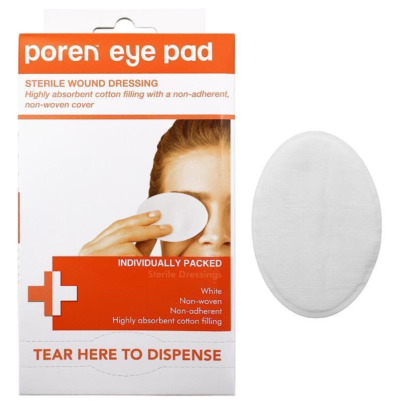 Load image into Gallery viewer, Poren Eye Pad Wound Dressing Nonwoven Sterile 50 Pieces/Box
