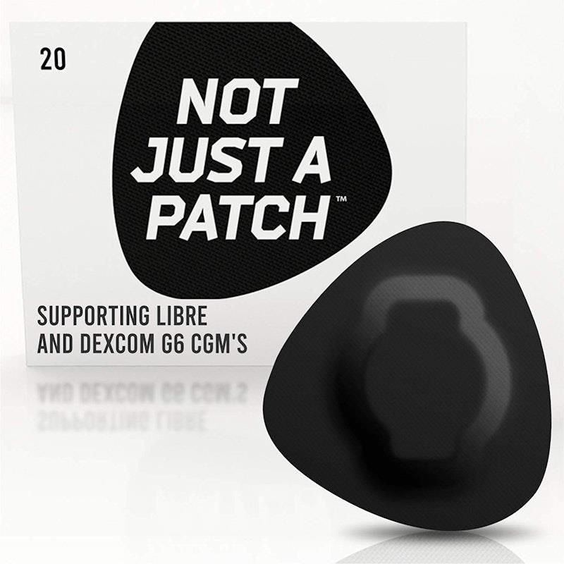 Load image into Gallery viewer, Not Just a Patch CGM Patches for Freestyle Libre and Medtronic - Black 20pk
