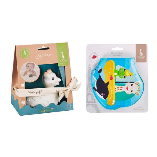 Sophie la girafe Bath Toy and Bath Book Bundle