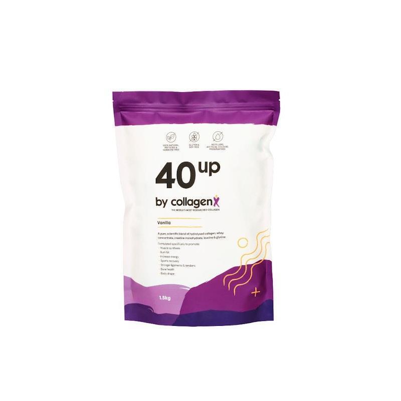 Load image into Gallery viewer, CollagenX 40UP: Whey &amp; Collagen Protein Powder 1.5Kg
