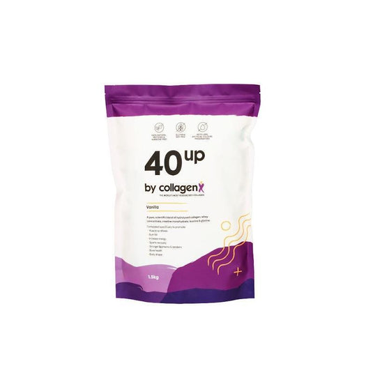 CollagenX 40UP: Whey & Collagen Protein Powder 1.5Kg