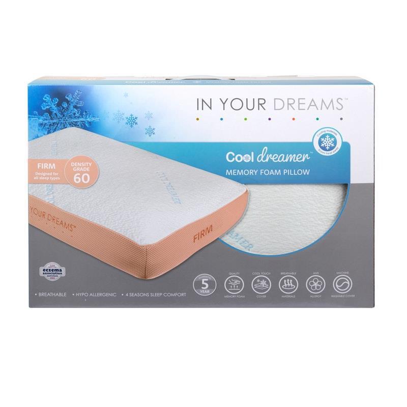 Load image into Gallery viewer, IYD Cool Dreamer Memory Foam Cooling Pillow Firm 1 Piece
