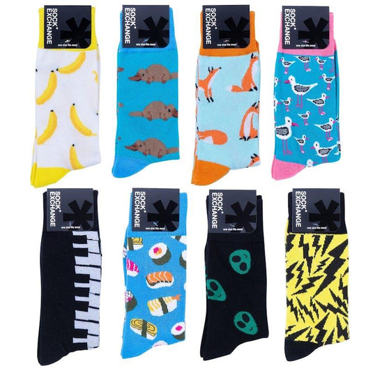 Sock Exchange Wholesale 240 Novelty Socks Bundle