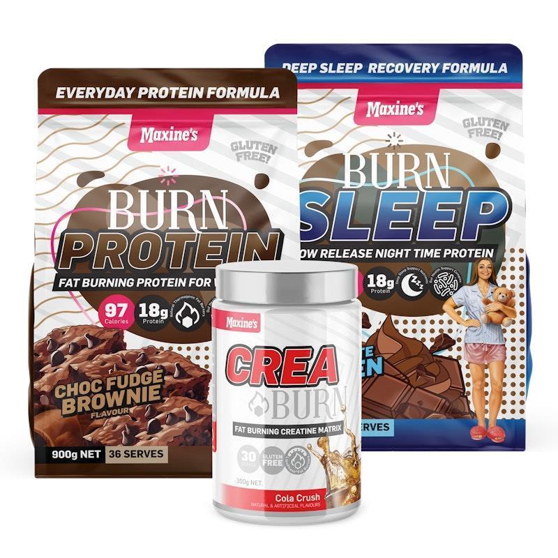 Load image into Gallery viewer, Maxine's Burn Lean &amp; Tone 900g - Chocolate Bundle
