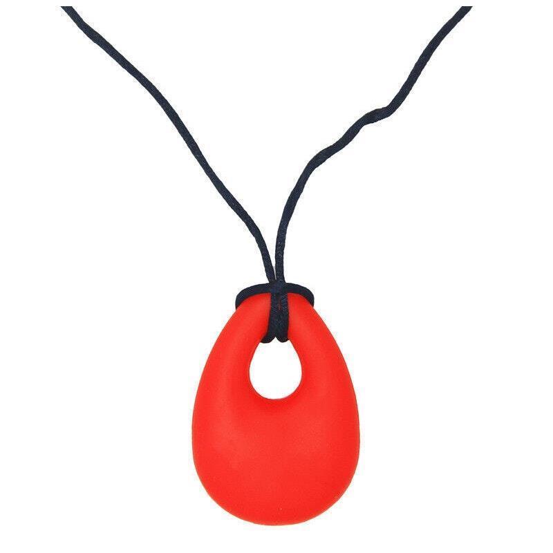 Load image into Gallery viewer, Sensory Safari Sensory Necklace Tear Drop Red
