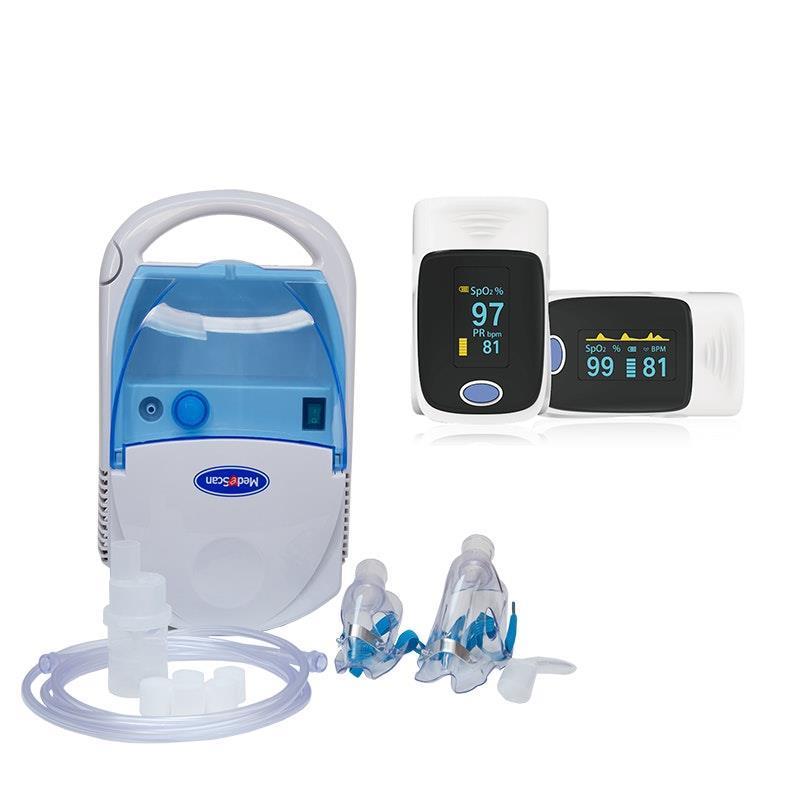 Load image into Gallery viewer, MedeScan Oxygen Monitoring Nebuliser + Oximeter Bundle
