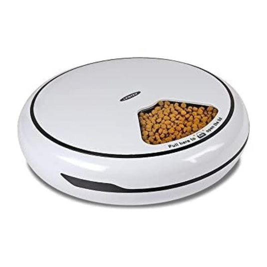 Lentek 5 Meal Automatic Pet Feeder with Voice Message White