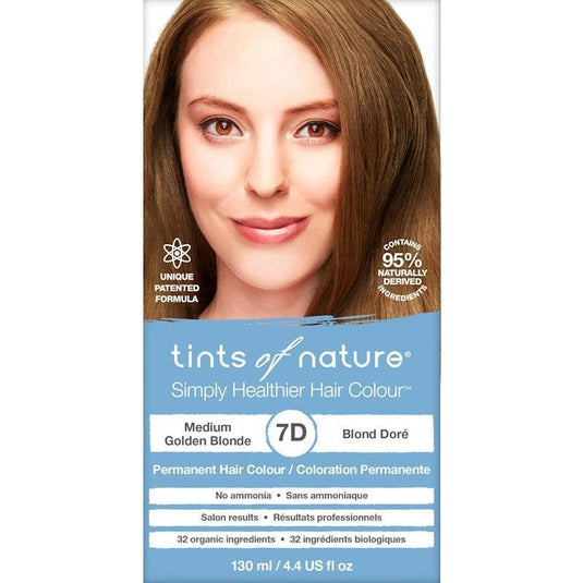 Tints of Nature 7D Medium Golden Blonde Permanent Hair Dye 130ml