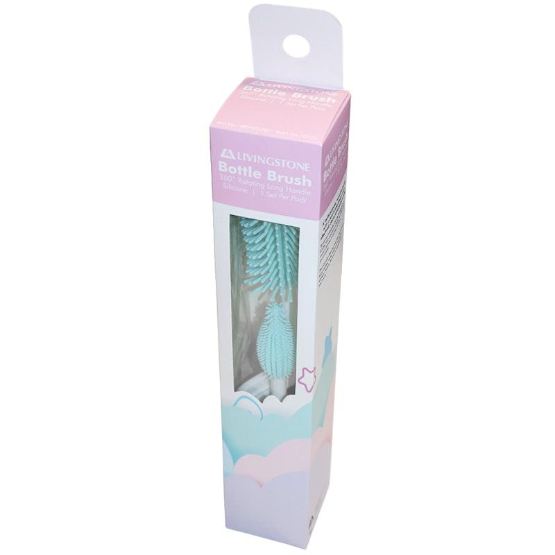 Load image into Gallery viewer, Livingstone Silicone Bristle Bottle &amp; Nipple Brush Set
