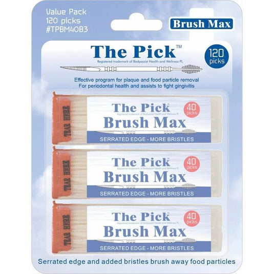 The Pick Brush Max 3 PK Blister Card (3 PACK) Bundle