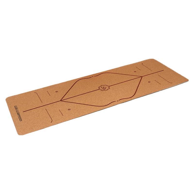 Load image into Gallery viewer, Powertrain Cork Yoga Mat with Carry Straps Home Gym Pilates Body Line
