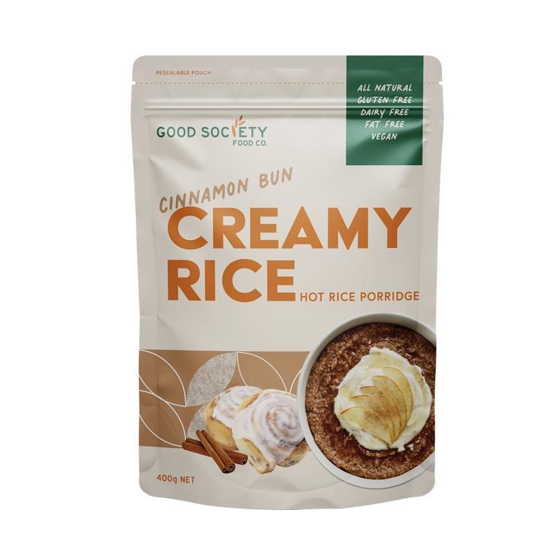 Load image into Gallery viewer, Good Society Food Co. Creamy Rice - Cinnamon Bun 400g
