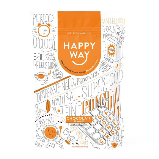 Happy Way Top Of The Choc Whey Protein Powder 1kg