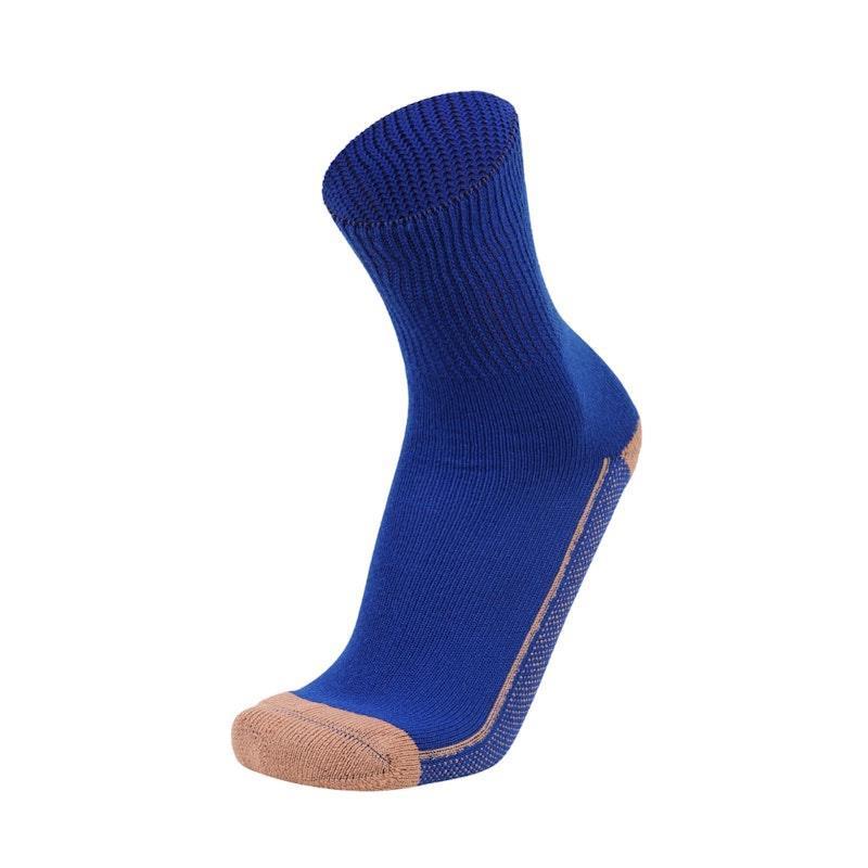 Load image into Gallery viewer, Glucology Copper Based Loose Top Classic Socks 2 Pairs Blue Extra Large
