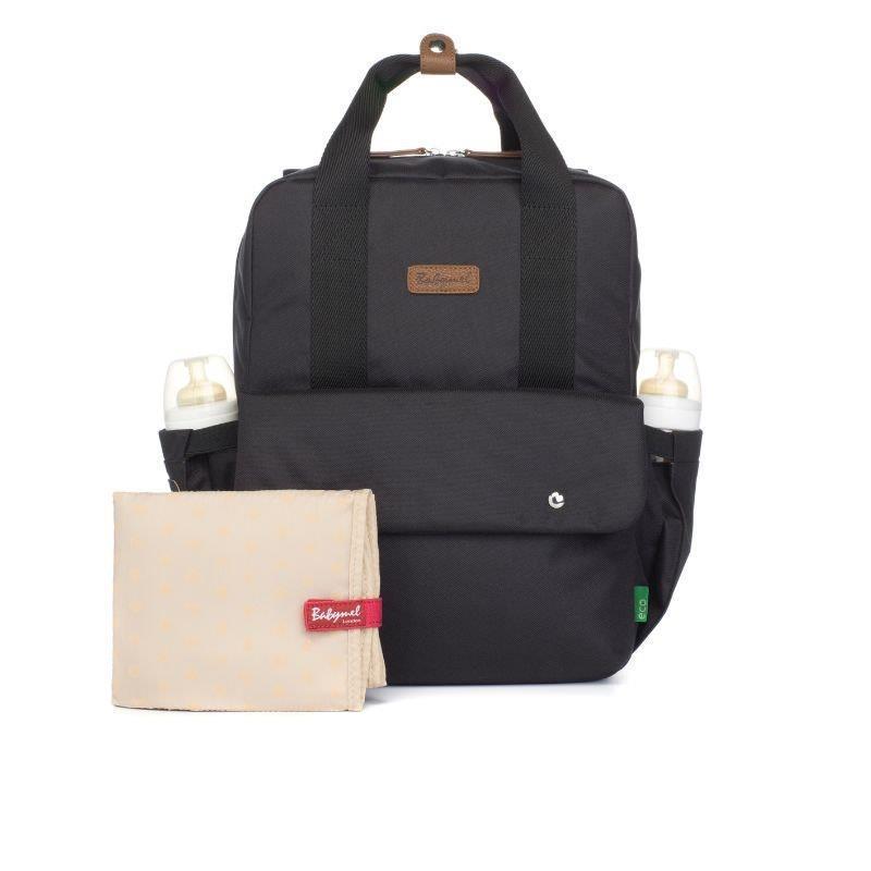 Load image into Gallery viewer, Babymel Georgi Eco Convertible Bag Black
