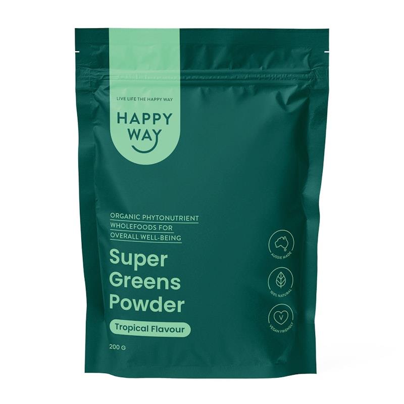 Load image into Gallery viewer, Happy Way Super Greens Powder 200g
