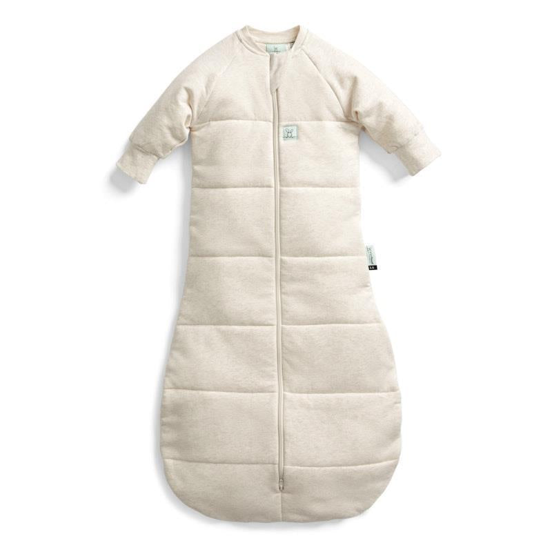 Load image into Gallery viewer, ergoPouch Jersey Sleeping Bag 2.5 TOG Sleeved Oatmeal Marle 8-24Months
