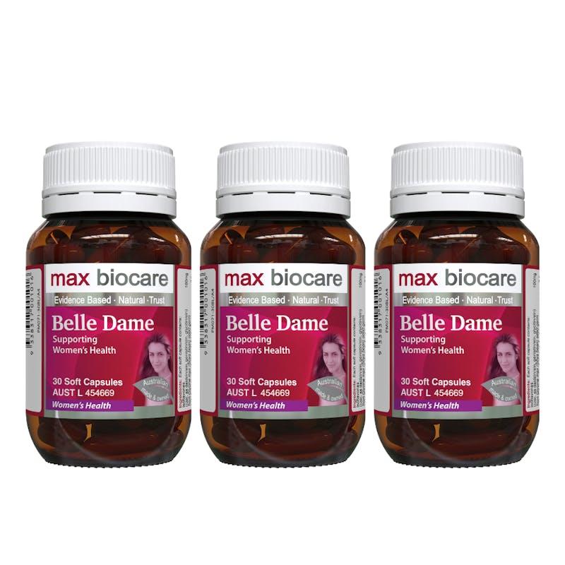 Load image into Gallery viewer, Max Biocare Belle Dame 30 Soft Capsules 3Pack
