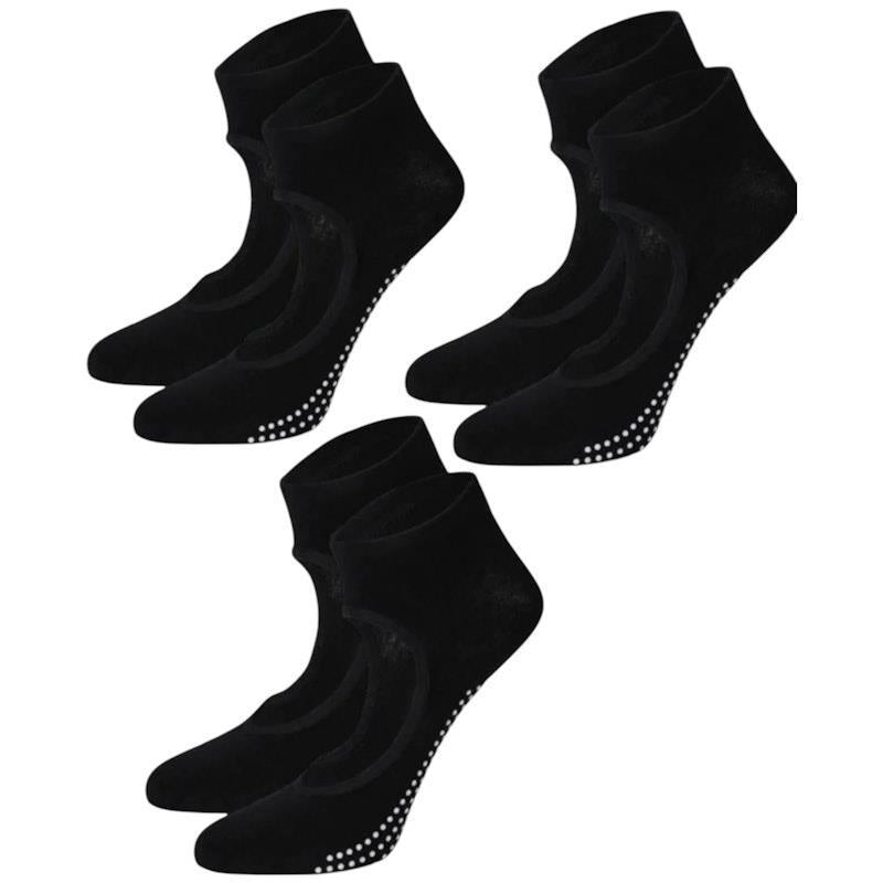 Load image into Gallery viewer, High Heel Jungle Peek Full Grip Pilates/ Yoga Sock Black Bundle
