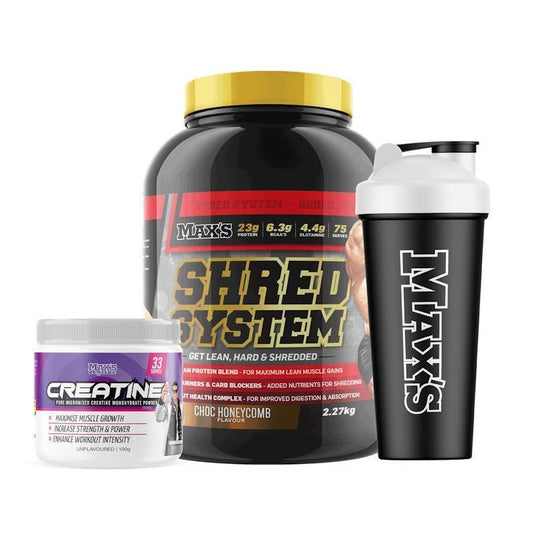 MAX'S Shred System 2.27kg - Choc Honeycomb Bundle