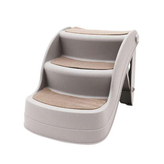 Furtastic 38cm Foldable Pet Stairs Ramp Grey