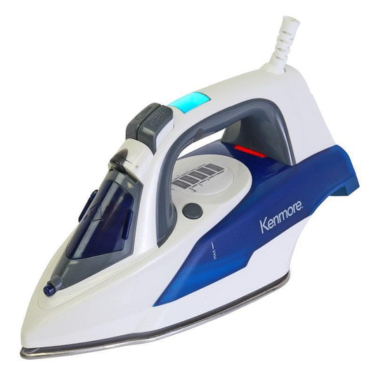 Kenmore Digital Power Steam Iron For Clothes Blue/White